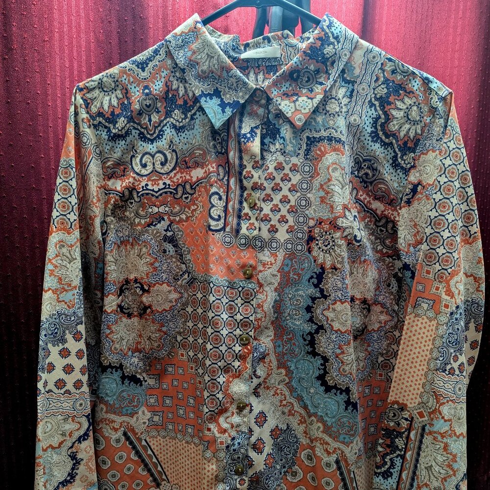 Chico's Paisley Women's Button-Down shirt